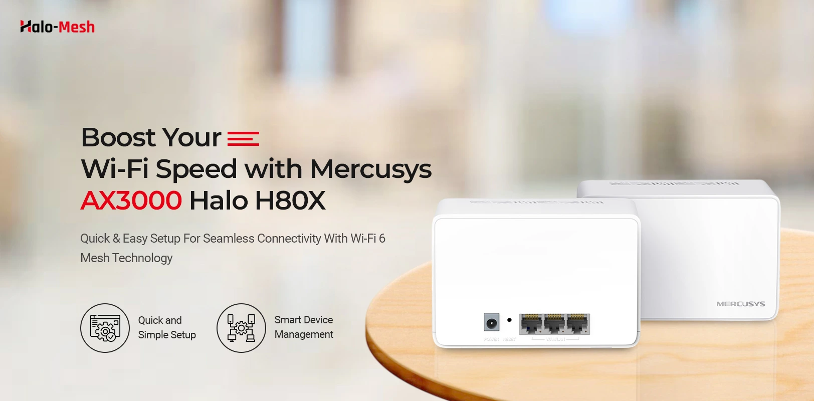 Mercusys Ax3000 Halo H80x Wifi 6 Mesh