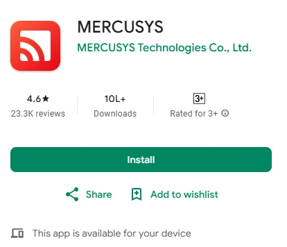 Mercusys application